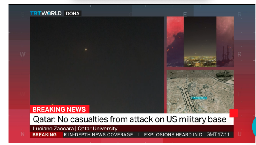 bne IntelliNews - #UPDATED: Iran launches six missiles at US bases in QataR