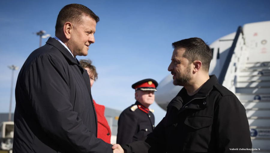 Zelenskiy reportedly sought to dissuade former army chief Zaluzhnyi from presidential bid