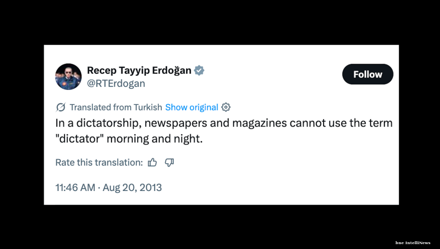 Turkey jails comedian who called Erdogan “dictator” pending trial
