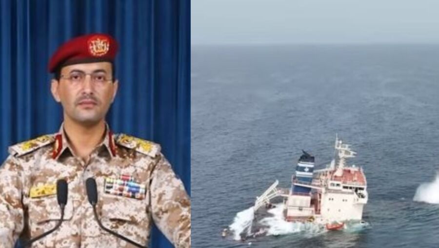 Yemeni attack sinks Red Sea cargo ship, 19 crew members missing