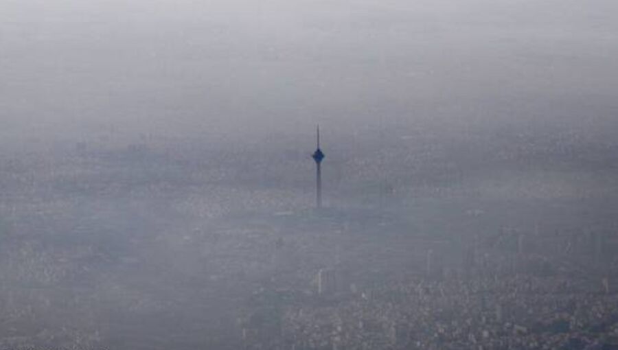 Tehran covered under thick smog on November 10. 