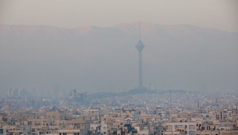 Smog blankets Iran's capital Tehran. 