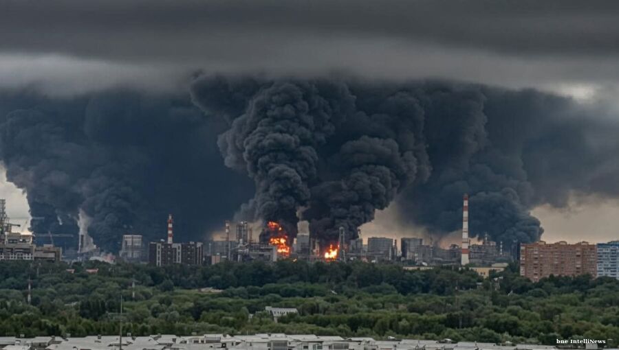 Massive drone attack puts Moscow in flames during G7 summit