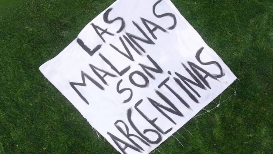 Argentina's Falklands banner turns a football win into a diplomatic incident