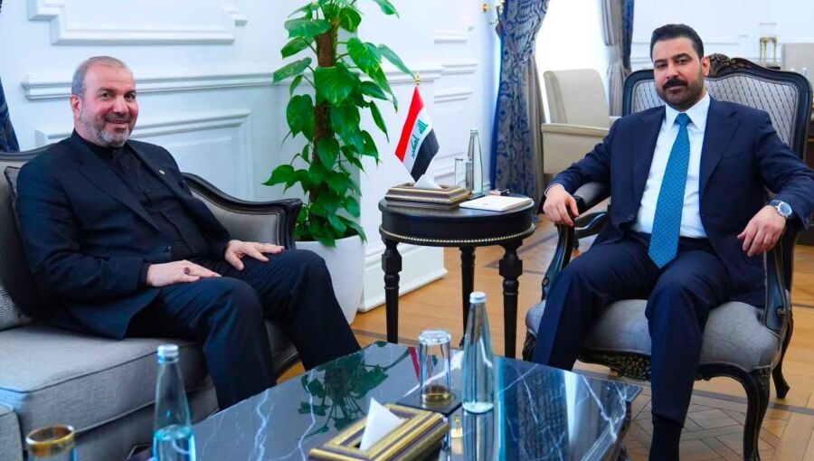 Iraqi Prime Minister Al-Zaidi meeting with Iranian officials earlier this week. 