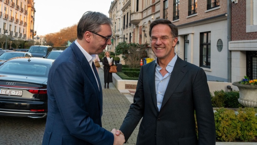 Vucic Rute bne IntelliNews - Serbian president has dinner with Nato chief in Brussels