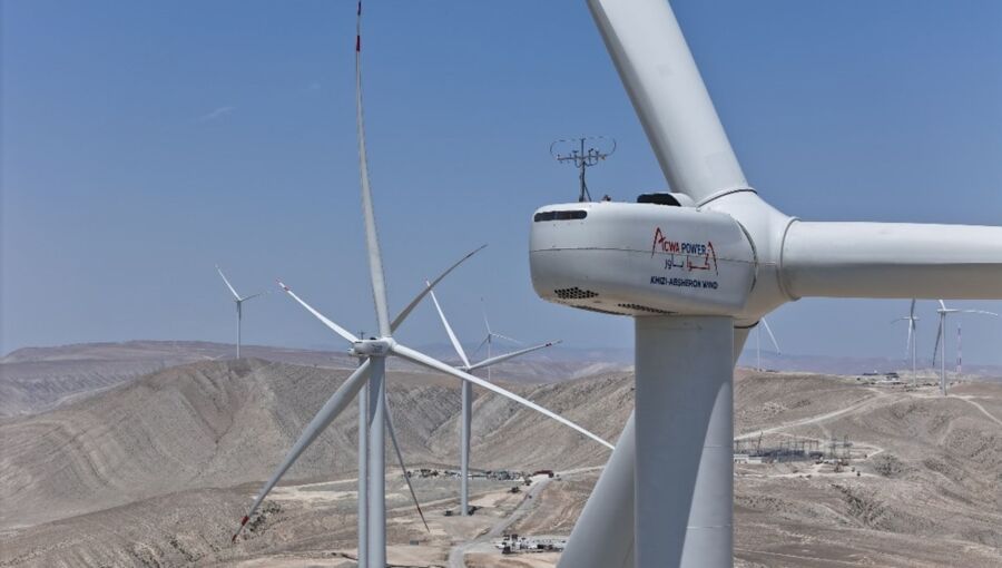 Saudi ACWA wind power projects. 