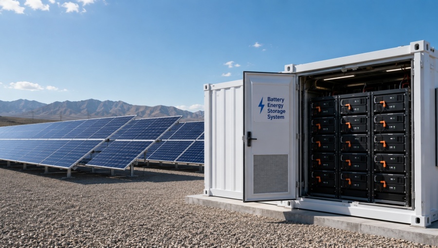 The combination of solar panels with batteries have brought the cost of round the clock renewable power supplies to below those of fossil fuel equivalents. 