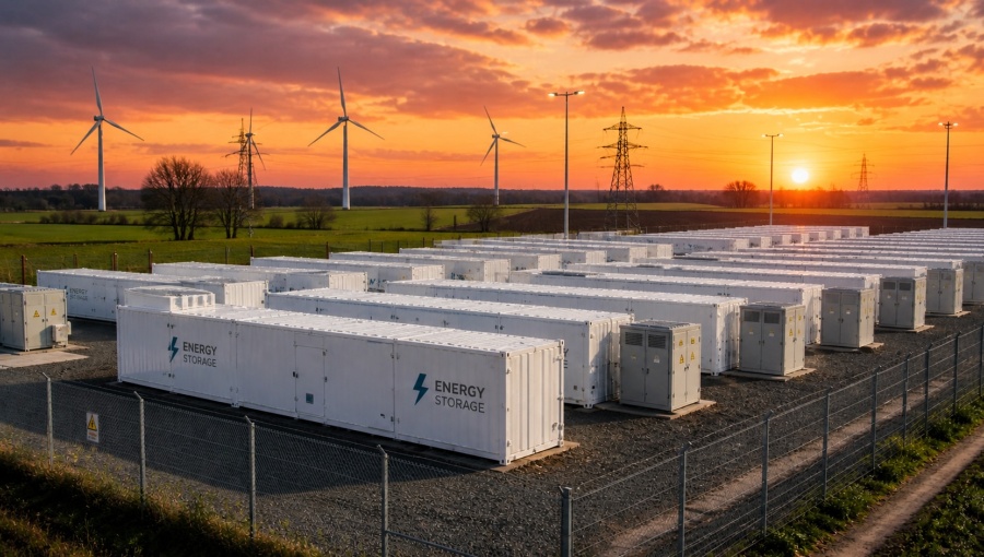 To complete the green revolution, countries need batteries that can store power during the day, but release it at night. So far the global grid-level battery capacity lasts for only 15mins. 