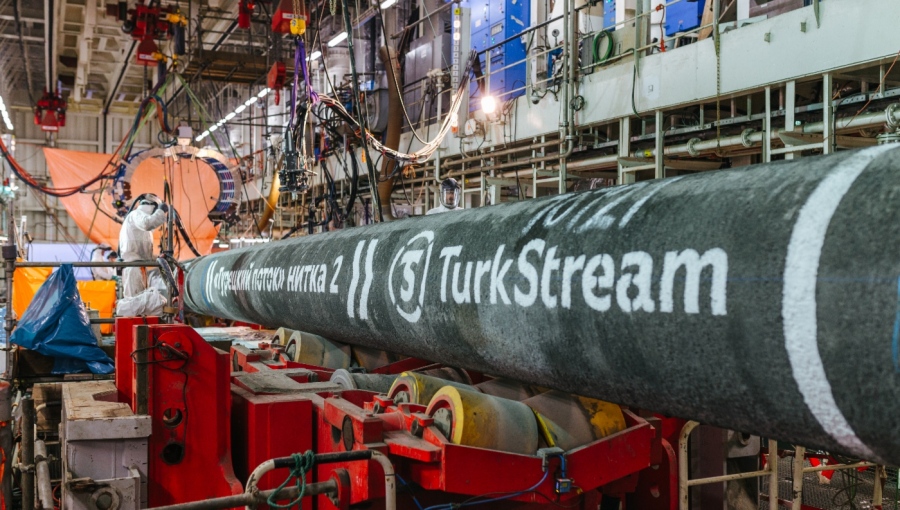 A gas pipeline junction in Turkey, which the EU wants to certify as free of Russian-origin gas.
