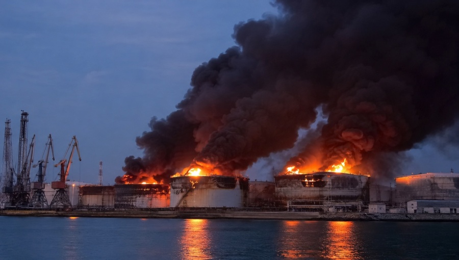 Ukraine drones hit St Petersburg oil terminal as Russia's SPIEF investment forum kicks off
