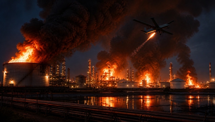 At least 21 strikes on refineries, export terminals and pipelines in April push Russian refinery throughput to lowest level since 2009
