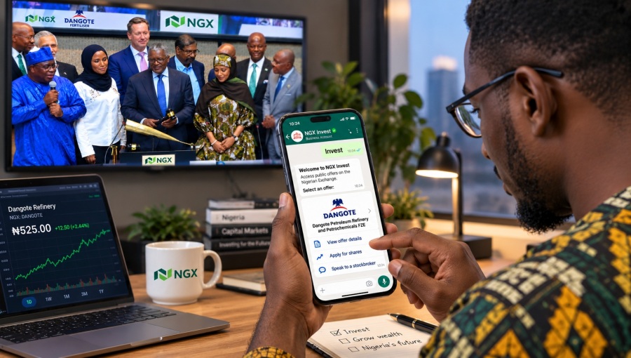 As Dangote IPO tests retail appetite, Nigeria takes public offers to WhatsApp with $4 minimum