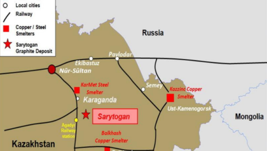 The deposit was first explored during the Soviet era in the 1980s. Sarytogan subsidiary Ushtogan resumed exploration in 2018.