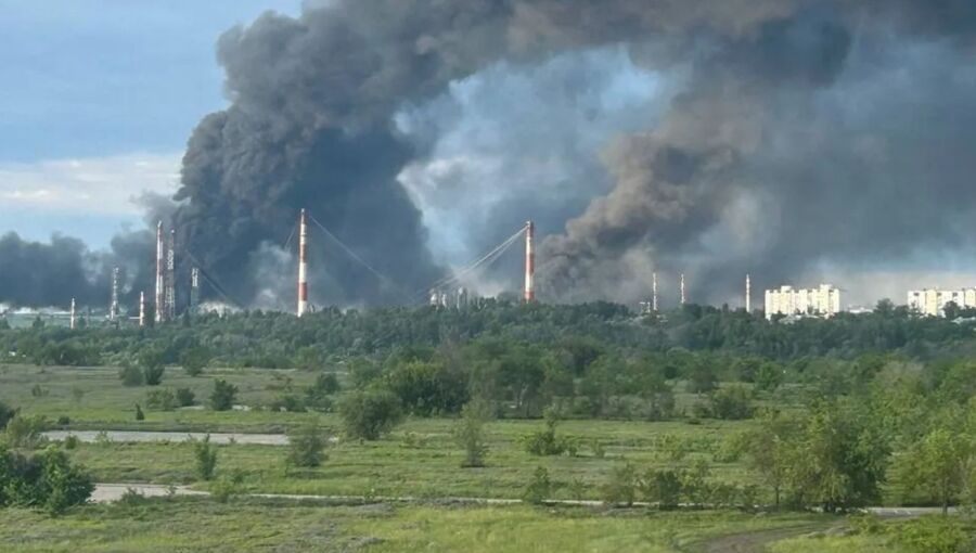 Russia reports fuel facility fires in Saratov and Rostov after Ukrainian drone attack