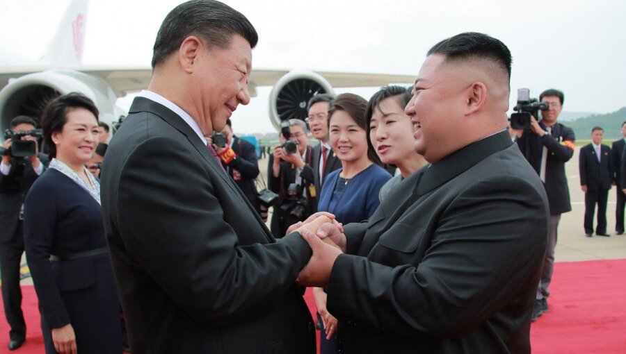 Xi on a state visit to North Korea