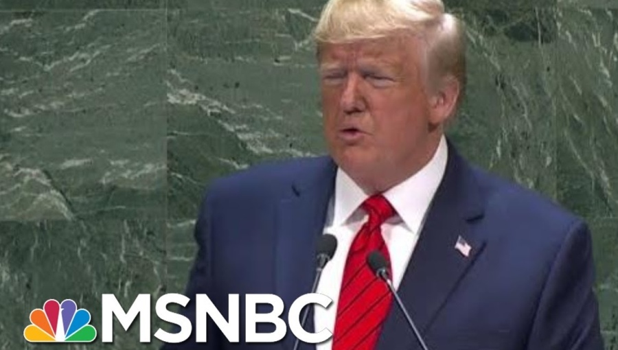 Trump claimed before gathered world leaders that 