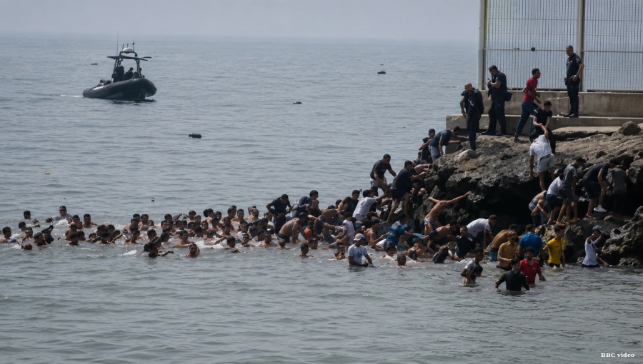 At least 19 die as 49,000 migrants cross from Morocco into Spain’s Ceuta