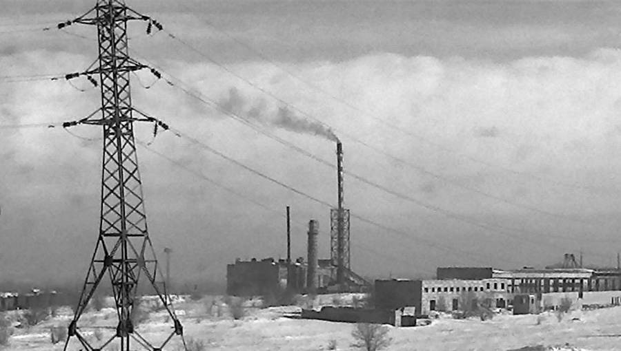 View in the vicinity of Kazakhstan's Kirovskaya mine. Coal accounts for 70% of the nation’s electric power output.